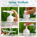 Gallon Pump Dispenser, Fits Most 1 Gallon Jugs and Containers 38/400 Pump Lid Top Replacement for Sanitizer, Lotion, Shampoo, Conditioner (6 Pack)