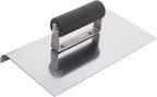 MARSHALLTOWN QLT Stainless Steel Hand Edgers, Plastic Handle Material, 254mm Length, 152mm Width, 10mm Radius, 13mm Lip, Made In The USA, CE531SP