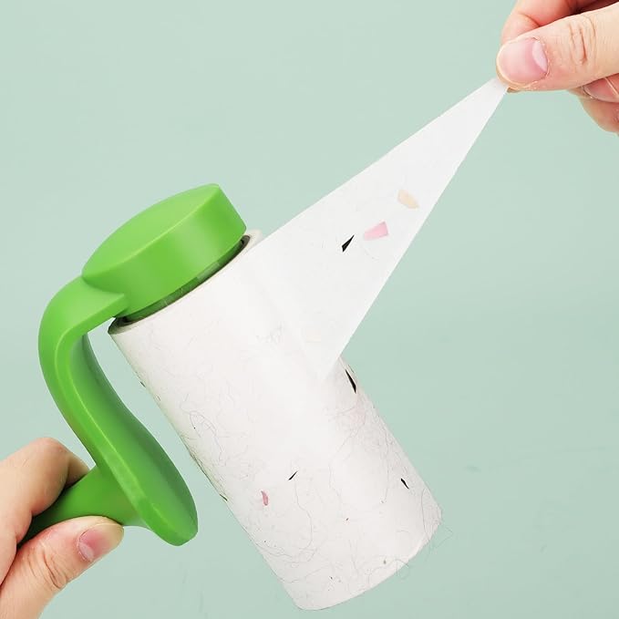4.6 inch Giant Lint Roller Refills Compatible with Evercare Giant and T Handle Lint Rollers Extreme Stick Pet Hair Remover Adhesive Refills 5 Rolls 60 Sheets per Roll Total 300 Sheets