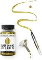 Liquid Gold Leaf Paint - Alcohol Based Fast Drying English Gold Liquid Leaf, 3.38 fl oz (100 ml)