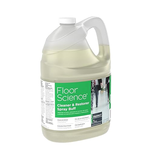 Diversey Floor Science CBD540458 Professional Cleaner and Restorer Spray Buff, Cleans & Shines with Citrus Scent, Ready-to-Use, 1-Gallon (Pack of 4)