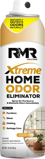 RMR Xtreme Home Odor Eliminator Spray - Neutralize Furniture, Clothing, Shoes, Garbage Cans, and More, 15 Ounces, Unscented