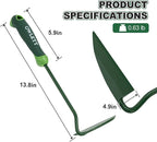 Japanese Weeding Sickle, Garden Hand Hoe Sickle Hoe with Ergonomic Rubber Handle, High-Hardness Carbon Steel Manual Weeder Tool for Weeding Cultivating Trenching Soil Loosening