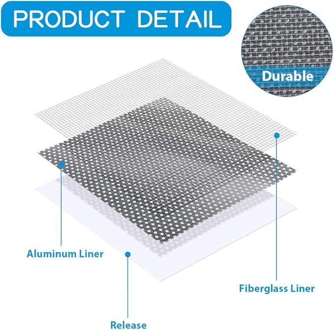 Drywall Repair Patch 8 Inch 6 Pack, Safe Mend Wall Repair Self Adhesive Fiberglass Wall Repair Patch Kit, Aluminum Metal Sheetrock Ceiling Dry Wall Patch (8"x 8")