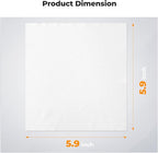 K&F Concept 6 Pack Microfiber Cleaning Cloths for Glasses, Individually Wrapped Lens Cleaner Cloths, Glasses Wipes for Eyeglass, Cameras, iPad, iPhone, TV Screen (6''x6'')