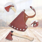 1PC Portable Leather Holder Lanyard Blade Sheath Head Cover For Axe Hatchet