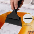 EHDIS Small Squeegee 5 inch Rubber Window Tint Windshield Scraper for Car,Glass, Mirror, Shower, Door,Bathroom Cleaning (Pure Black)