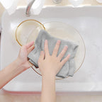 Homaxy 100% Cotton Waffle Weave Kitchen Dish Cloths, Ultra Soft Absorbent Quick Drying Dish Towels, 12 x 12 Inches, 8-Pack, Light Gray