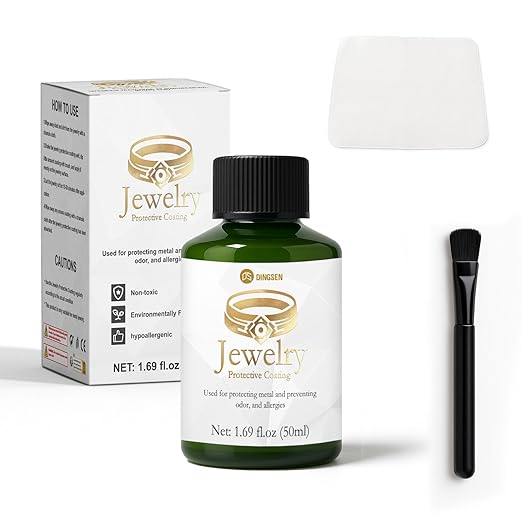 Jewelry Protective Coating, Clear Polish Sealant for Metal and Stone, Anti-Tarnish Shield