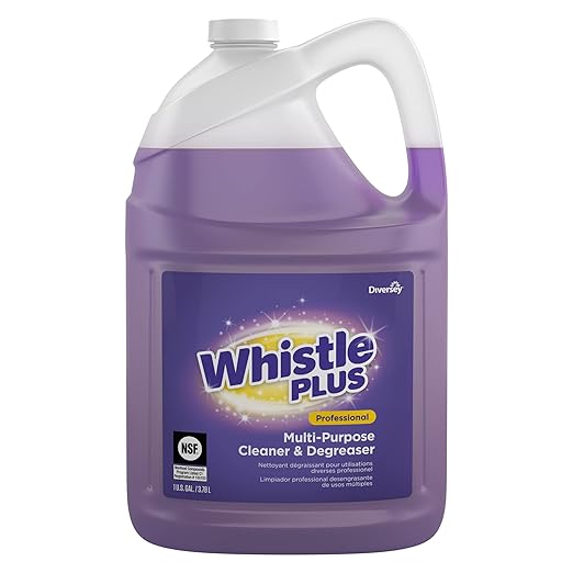 Diversey CBD540588 Whistle Plus Professional Multi Purpose Cleaner & Degreaser, Heavy Duty Stain Remover with Citrus Scent, Ready-to-Use Refill, 1-Gallon