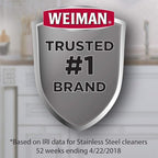 Weiman Stainless Steel Sink and Cookware Cleaner and Polish with Microfiber Cloth - 8 Ounce