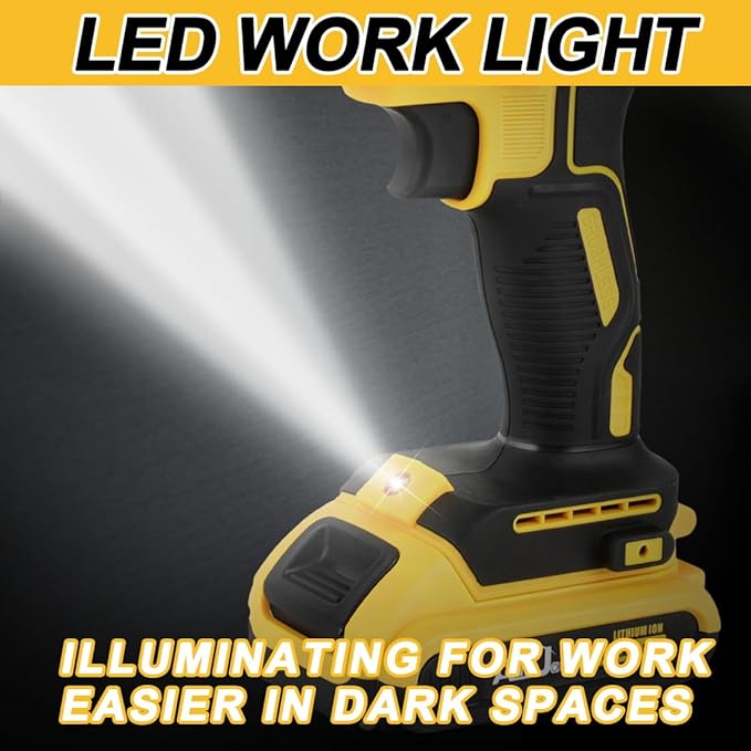 1/2" Cordless Drill Driver 798 in-lbs 25+3 Clutch 2 Speed Modes Power Drill with 2 x 1.5Ah Li-ion Battery, Fast Charger, 24pcs Accessories and Carry Case for Home Improvement, DIY Project