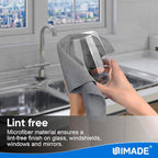 Microfiber Cleaning Cloth, 20 Pack Reusable Microfiber Towels for Cars Lint Free Cleaning Shop Towel Rags for Home Kitchen Automotive Bar Mechanic Restaurant Garage, 11.5"x 11.5", Grey
