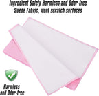 SEVENWELL Silver Polishing Cloth, Jewelry Cleaner Cloth for Sterling Silver Jewelry, Gold, Platinum, Silverware, Diamonds, Gemstones, Coins (Pink)