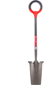 Radius Garden 25111 Pro-Lite Ergonomic Carbon Steel Spade, Red