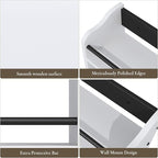 3 Tier Wooden Spice Rack, Seasoning Jars Rack Shelf Spice Organizer for Countertop or Wall Mount, Vertical Spice Holder for Kitchen Counter, Cabinet, Pantry, White