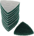 10Pcs Triangle Nylon Fiber Cleaning Pads for Scouring, Heavy Duty Reusable Non-Scratch Scrubbers for Kitchen, Stovetop, Dish Cleaning- 240 Coarse