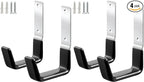 Heavy Duty Steel Garage Hooks,Garage Storage Utility Hooks,Anti-Slip Hanger, Tool Organizer,Steel Wall Mount Organizer, Garden Hose Hanger (Small-2PC) (Pack of 2)