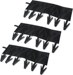 TamBee Portable Hanger Clips Travel Clothesline Travel Hangers Towel Drying Rack Clothing Hanger Folding Portable Sock Dock Swimsuit Drying Rack Hanger with 6 Clips Pack of 3 (Black)