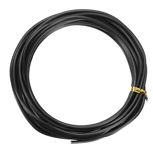 Bonsai Training Wire, 2.5mm x 16.4 ft Anodized Aluminum Floral Plant Training Wire Bendable Metal Stems Accessories for Gardening Branch Fixing Crafts (Black)