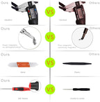 25pcs Electronics Repair Tool Kit, GangZhiBao Precision Screwdriver Set Magnetic for Fix Apple iPhone,Cell Phone,Smart Watch,Computer,PC,Tablet,iPad,Camera,Xbox,PS4 Pry Open Replace Screen Battery