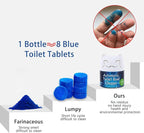 Toilet Bowl Cleaner | Automatic Long-Lasting Toilet Bowl Cleaner Tablets | Easy-To-Use, Septic Safe Toilet Cleaner in Bottle | Powerfully Cleans and Prevent Stain Build Up | 1 Count
