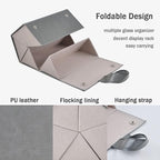 Kenpal Sunglasses Storage Organizer Holder Foldable Travel Case with 5 Slot Compartments for Multiple Glasses