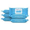 Disposable Adult Washcloths Wet Wipes - 300 Count, 6 Packs, Rinse Free, Enriched with Aloe & Vitamin E, Perfect for Home, Clinic & Hospital, Gym, Camping, Outdoor, Incontinence Cleansing