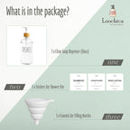 Dish Clear Glass Soap Dispenser with Plastic Pump, 16 Oz Transparent Dish Soap Dispenser Set Refillable Reusable Apothecary Soap Pump Dispenser Bottles for Bathroom and Kitchen