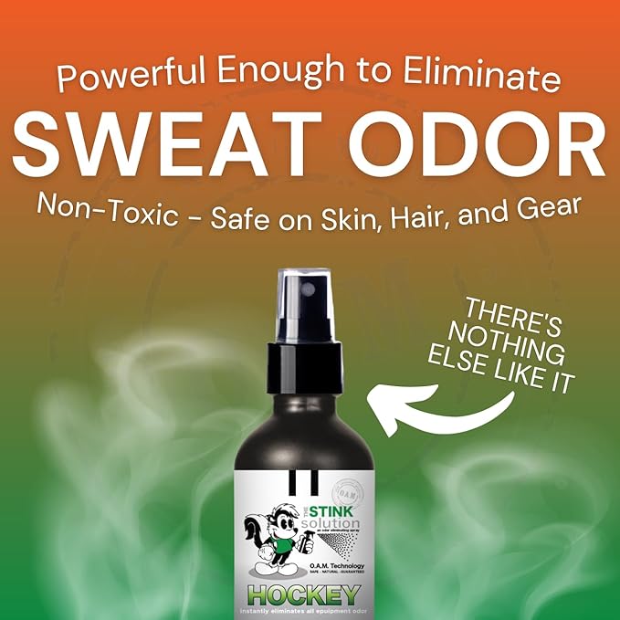 The Stink Solution Unscented, Sport, & Hockey Odor Eliminator Spray | Sports & Hockey Gear Deodorizer for Gloves, Cleats, Equipment, Shoes 3 4 oz Bottles in Unscented, Driftwood, & Coconut Lime Scents