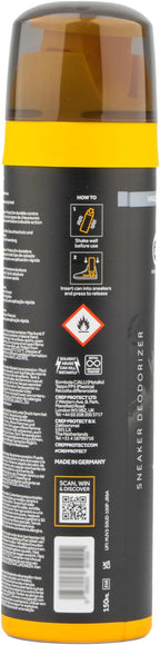 Crep Protect Shoe Deodorizer Spray - Foot & Shoe Odor Eliminator for Smelly Shoes, Sneakers, Boots, Suede & Nubuck - 24-Hour Freshness, Refreshing Scent (Vanquish, 5.07oz)