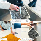 Harps&Seb Swedish Dishcloths for Kitchen Dishcloths - 6 Pack, Reusable Paper Towels with Clips, Super Absorbent Washable Non-Scratch Swedish Dish Towels, No Odor, Biodegradable