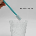 100PCS Disposable Crevice Cleaning Brush Tool kit, Disposable Toilet Brush, Disposable Toilet seat Cleaner Tool (Blue)
