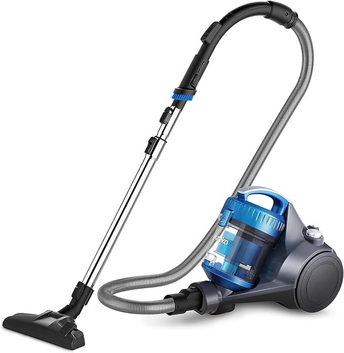 Eureka WhirlWind Bagless Canister 2.5L Vacuum Cleaner, Lightweight Vac for Carpets and Hard Floors, NEN110A, Blue