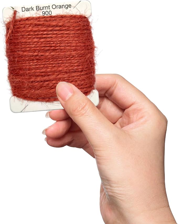 Jute Twine 15m Long Twine String for Crafts Gift Wrapping Packing Gardening Crochet Knitting Macrame Decor (Dark Burnt Orange)