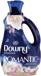 Downy Infusions White Tea & Peony Liquid Fabric Conditioner (Fabric Softener), 56 fl oz