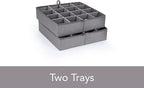 Covermates Keepsakes - Adjustable Zip-Top Storage Box - Configurable FlexGrid Compartments - Heavy Duty Polyester- Reinforced Handles - Stackable Design - Indoor Storage, Scarlett Red