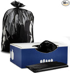 Plasticplace 40-45 Gallon Trash Bags │ 2.3 Mil │ Black Heavy Duty Garbage Can Liners │ 40" x 46" (50 Count)