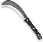 1pce 420mm/16.54in Manganese Steel Billhook Brush Clearing Sickle for Grass,Weeding Tools for Garden,Curved Sawtooth Sickle,Machete Axe for Cutting Trees,Steel Blade Knife in Hand