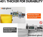 Vgo... 10-Pairs Reusable Household Gloves, Rubber Dishwashing gloves, Extra Thickness, Long Sleeves, Kitchen Cleaning, Working, Painting, Gardening, Pet Care (Size L, Yellow, HH4601)