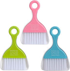2 Pcs Mini Dustpan Set Brush for Table Whisk Brooms Small Dustpan Broom Set Mini Dust Pans with Brush Tiny Cleaning Table Sweep