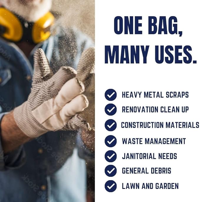 Plasticplace 40-45 Gallon Trash Bags │ 2.3 Mil │ Black Heavy Duty Garbage Can Liners │ 40" x 46" (50 Count)