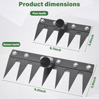 Weeding Rake Tool, Garden Weed Puller with Detachable Long Handle, 62 Inch Heavy Duty Hand Weed Remover Tool for Lawn, Yard, Atio and Backyard (7 Tines)