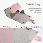 Kenpal Sunglasses Storage Organizer Holder Foldable Travel Case with 5 Slot Compartments for Multiple Glasses