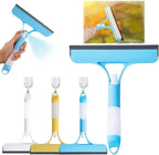 3 in 1 Window Squeegee with Sprayer, 3Pcs Spray Squeegee for Window Cleaning, All Purpose 3 in 1 Windows Cleaning Scraper, Glass Scraper Cleaner Tool for Car Home Windows Mirrors