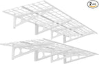 FLEXIMOUNTS 2-Pack 2x6ft 24-inch-by-72-inch Wall Shelf Garage Storage Rack Floating Shelves, 1200 lbs Load Capacity, White