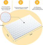 60 PCS Magic Cleaning Sponge Eraser Sheets, Reusable Upgrade Convex Point Scrub Pad Singles Eraser Cleaning Sponge Portable Thin Nano Wipes for Kitchenware Furniture Faucets Hard-to-Reach Places