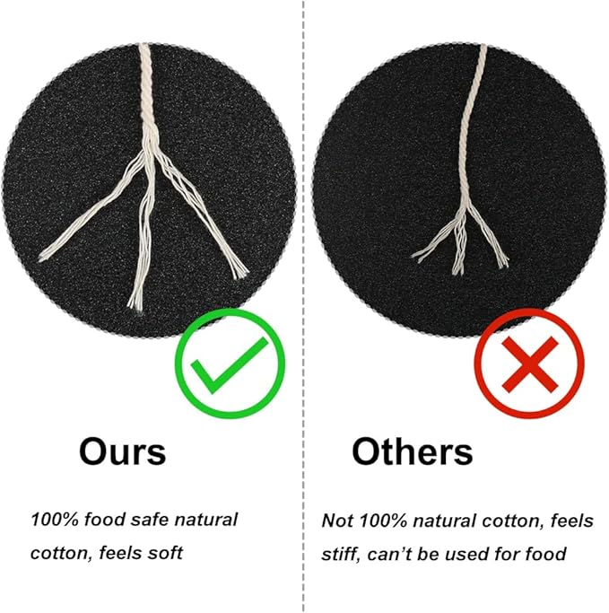 Vivifying Butchers Twine, 2pcs x 656 Feet 2mm Food Safe Cotton Bakers String for Tying Meat, Trussing Turkey, Making Sausage, Roasting, Cooking and Packing(Beige)