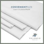 VALENGO New Lint Free Rags – 100% Cotton Cloth, Soft T-Shirt Rags, Lint Free Cloth for Staining Wood, Cast Iron, Dusting, Polishing, Painting and Cleaning – Reusable & Absorbent – 17”x17” (Pack of 14)