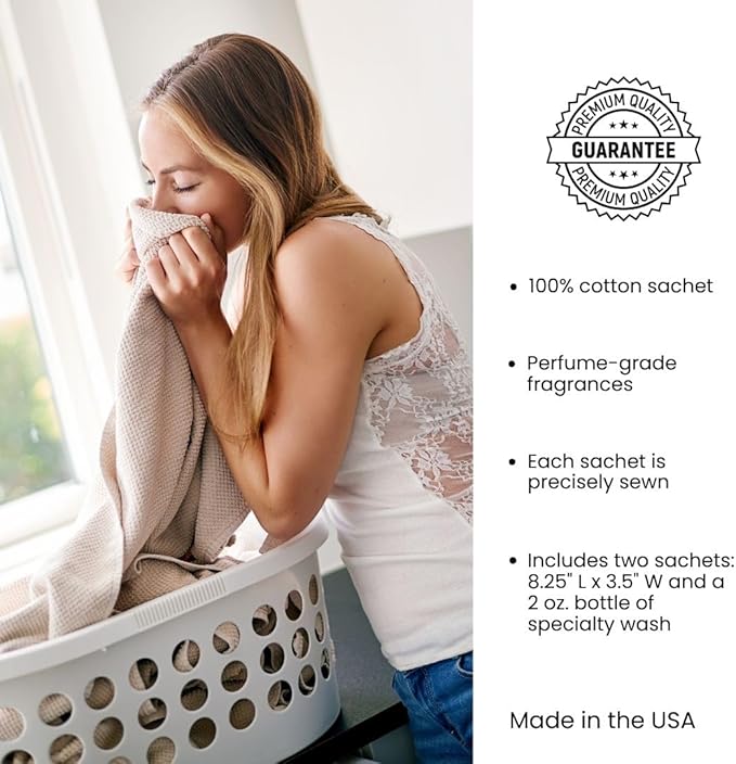 Le Blanc® Original Double Pack Dryer Sachet - Luxury Scented Fabric Sachet for Your Dryer (1 Pack)
